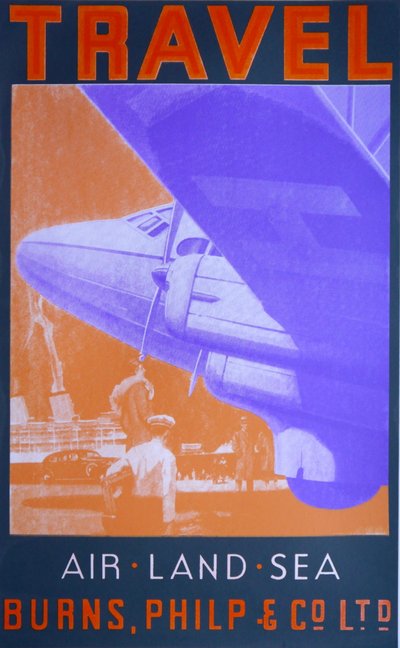 Travel: Air, Land Sea (Orange) by David Studwell